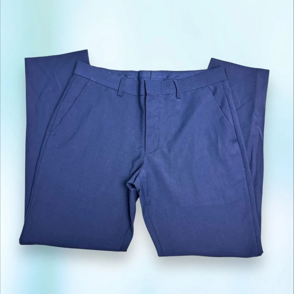 Express Men's Deep Blue Dress Pants